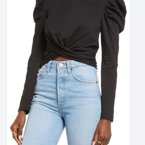 Open edit
Long Sleeve Twist Top